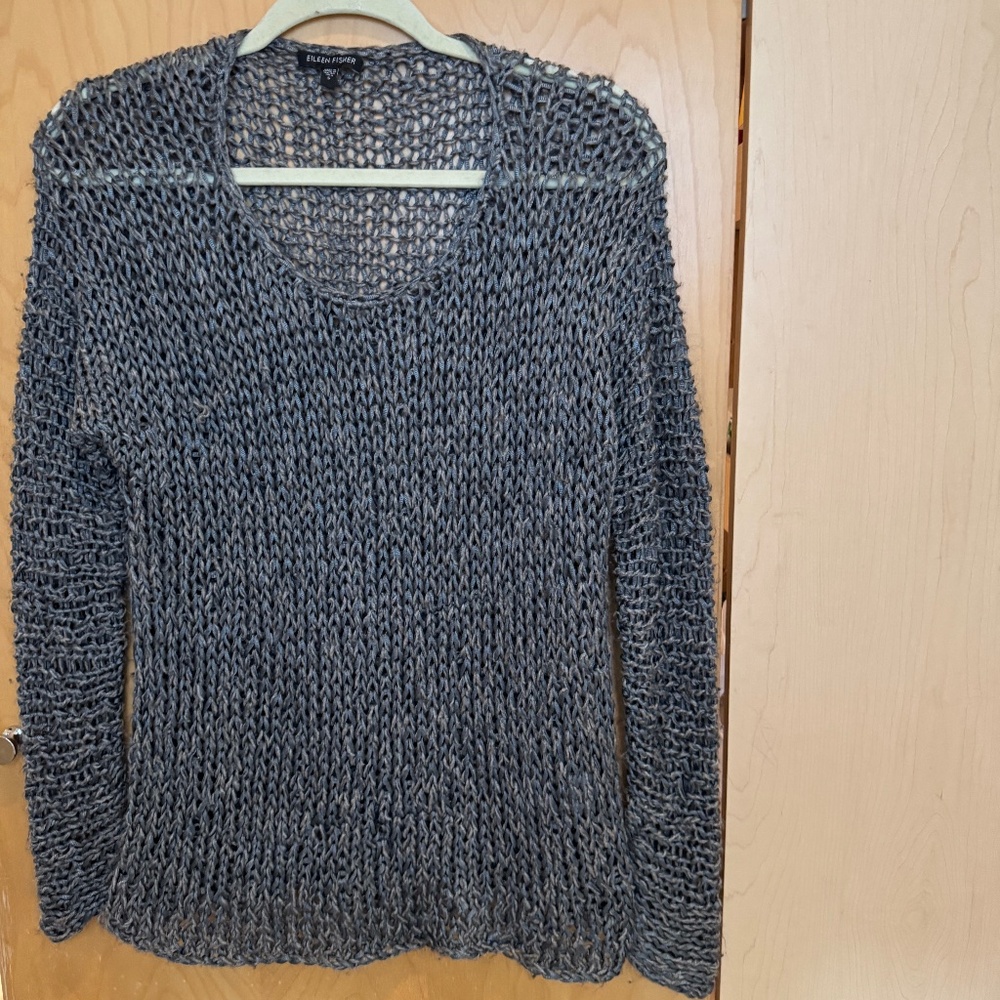 Eileen Fisher chunky knit sweater size S